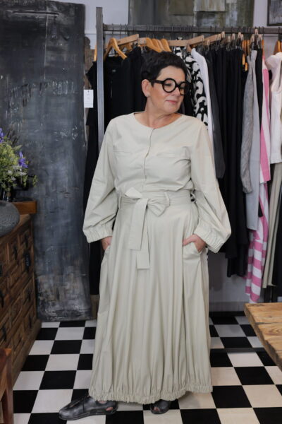 Subtelna – spódnica bawełniana bombka z przymarszczeniem