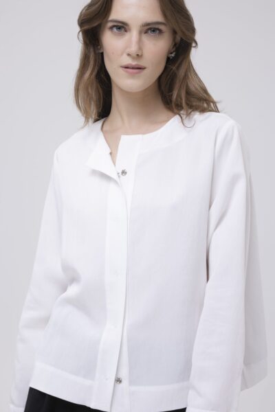 ŁUNA - biała bawełniana koszula