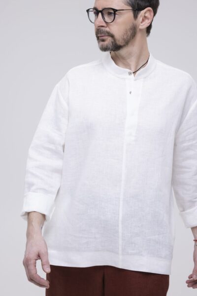 ODDECH - męska koszula lniana