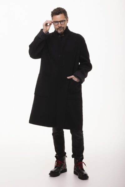 Twój Wybór - wełniany, dwustronny płaszcz jednorzędowy