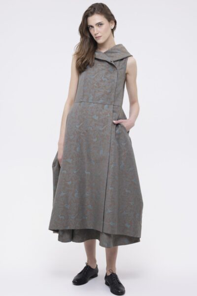 POLANA - sukienka kamizela żakardowa