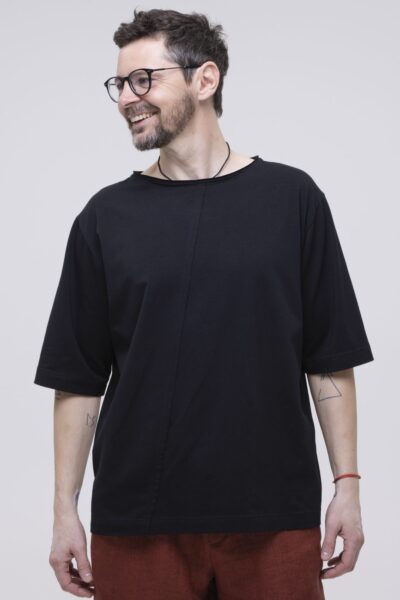 RYSA - t-shirt z przeszyciem